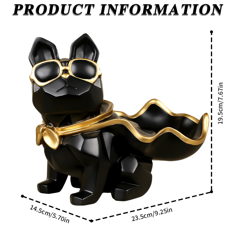 Adorno de resina encantadora canasta de almacenamiento adorno comercio exterior transfronterizo hogar VIP decoración de toro