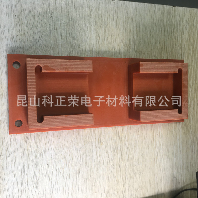 橘红色电木板加工 红色树脂耐高温AB级电木板 零切绝缘材料批发