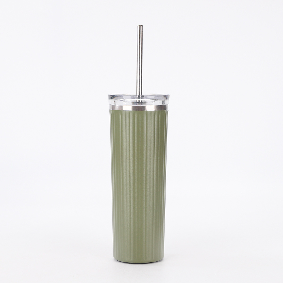 Nuevo taza de café de oficina con paja taza de bebida directa de gran capacidad 304 taza de vacío de acero inoxidable mayorista