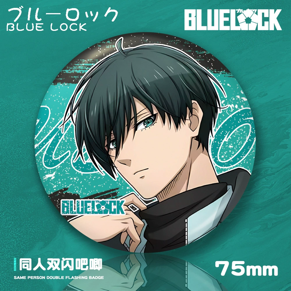 Бэйдж (Blue Lock) серия персонажей, 75 мм, двойное мигание, лёгкий 0,02 кг