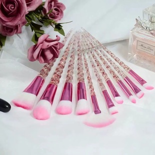 10 Long Pole Makeup Brushes, a Complete Set of Makeup Brushes, a Complete Set of High-end Unicorn Classy Novice Cute Powder