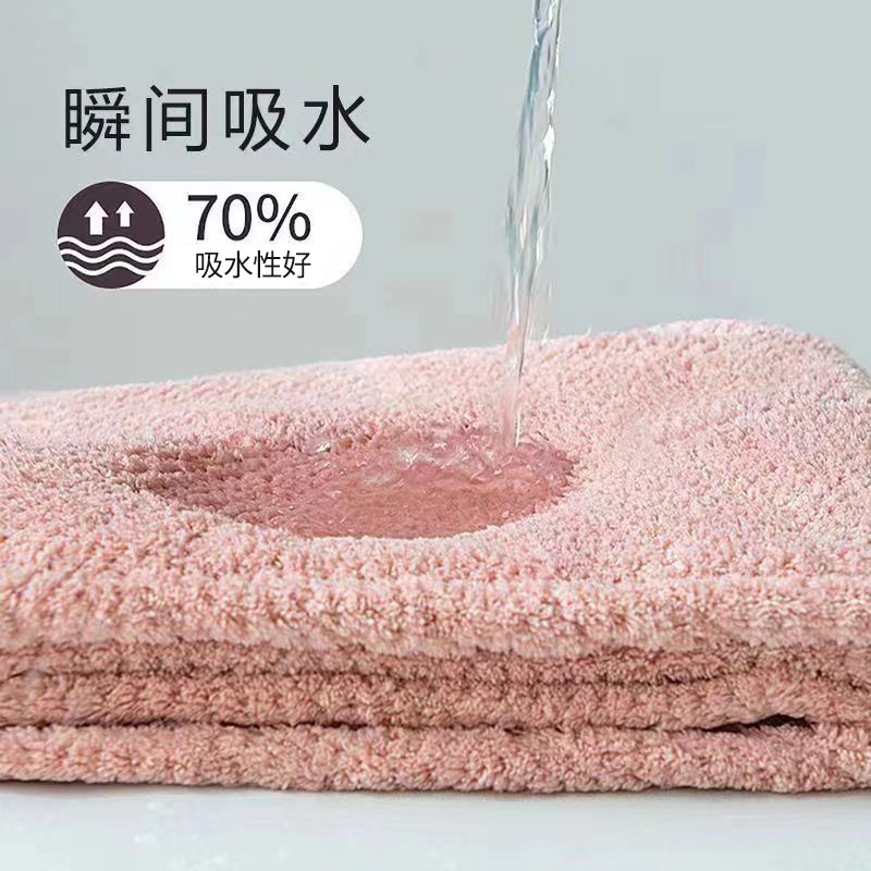 珊瑚絨菠蘿格浴帽 干發帽 柔軟吸水加厚浴帽包頭干發巾批發