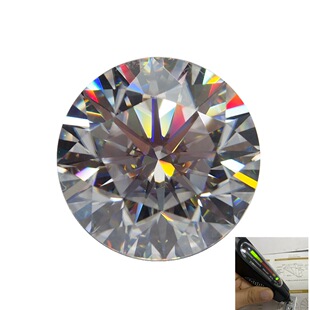 White Moissanite Broken Diamond Loose Stone 0.7-2.9mm Centimeter Stone Eight Hearts and Eight Arrows Moissanite Special Round Gemstone