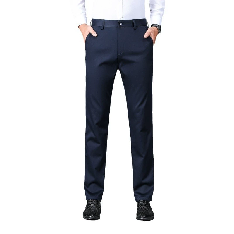 Мужские демисезонные брюки прямого кроя, свободного силуэта, бренд , бамбуковое волокно, дышащие