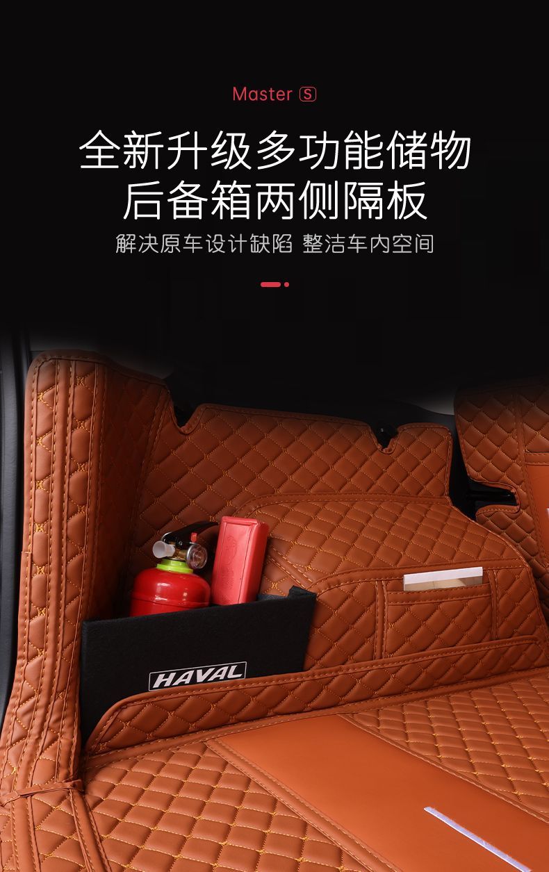 Suitable for 24 Haval Raptors Trunk Mat Surrounding Harvard Car Interior Modification Accessories Protective Trunk Mat