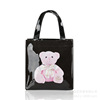 One-shoulder bag, cartoon square organizer bag, book bag PVC for mother and baby, with little bears