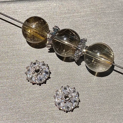 Color-Preserving 14K Gold-Filled Micro-Paved Zircon Zərgərlik ara hissələri - platinum-11mm-one