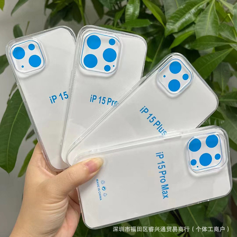 16 Thickeneded Transparent Tpu Soft Case Suitable for iPhone 17Pro Apple 14/Air/14Promax Mobile Phone Case 15
