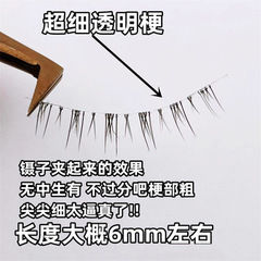 Mom Born Eyelashes, Downey Eyelashes Whole Y03 Natural Mom Born Feel Downey Eyelashes Sunflower Transparent Stalk Ultra Fine Beginner