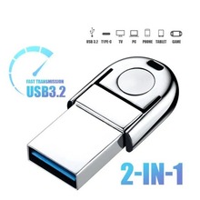 全新 OTG USB 闪存盘 C 型 Pendrive 2TB 1TB 高速防水 IPX6 适用