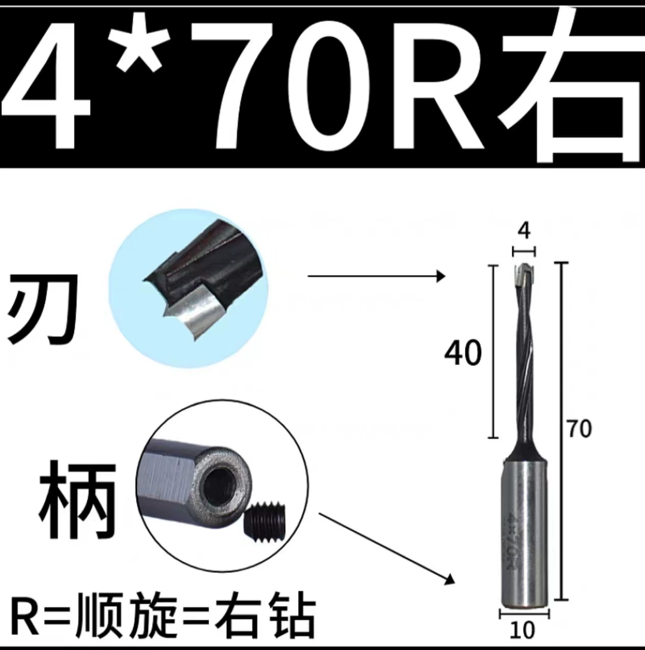 Carpentry, metal drill, three in one