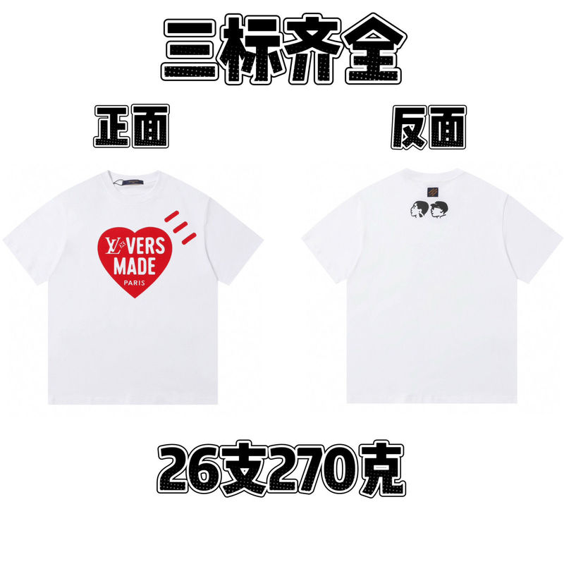 25春夏純綿ラウンドネック半袖Tシャツ漫画文字プリントカジュアルルーズ万能トップス流行万能|undefined