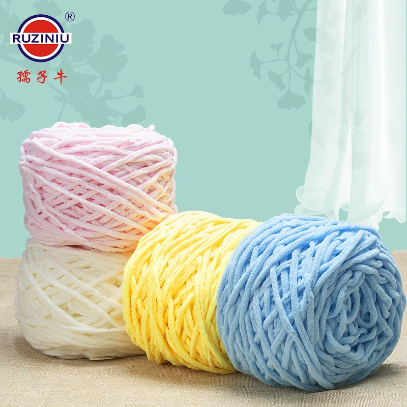 Ruziniu новый крючок тапочки шерстяной шарф линия толстая ледяная нить полотенце линия ручной работы материал ледяная нить