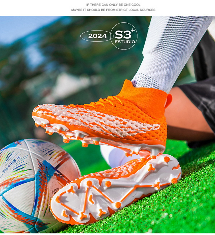large-size High-top Football With Spikes For Adults, Men, Women, Students, And Older Children, Artificial_vogvips.com