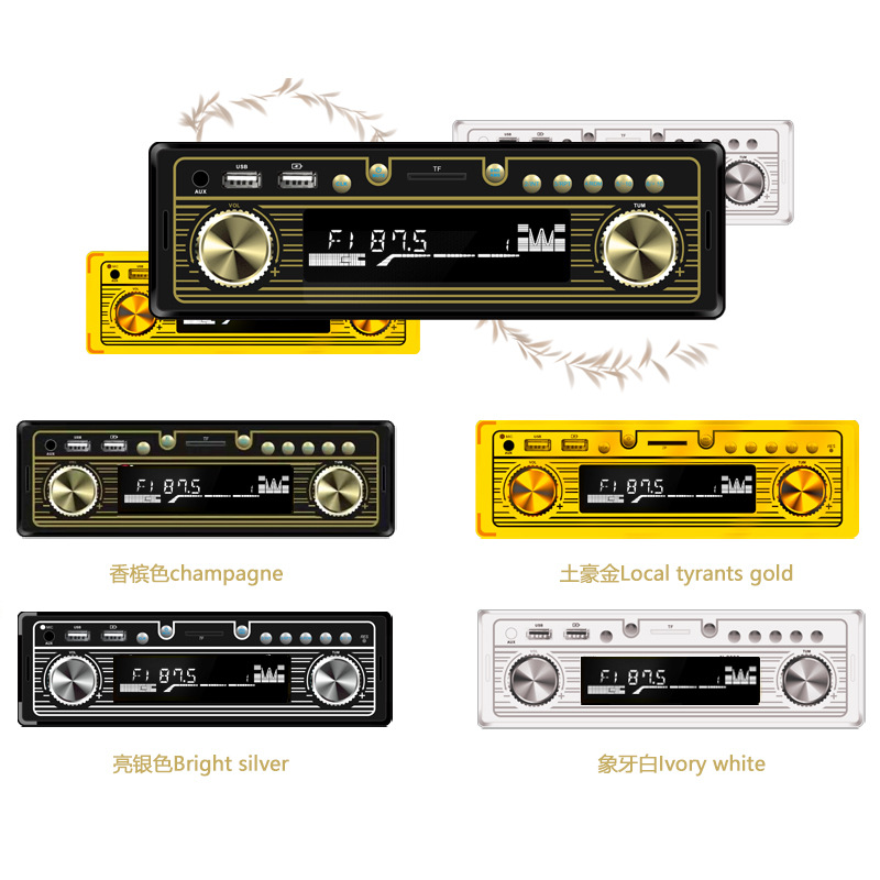 Reproductor MP3 Bluetooth para coche, radio FM, cargador, con DSP, ranura para tarjeta SD