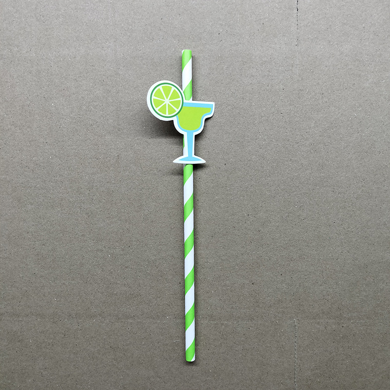 Pajitas de papel, vasos de vino, tarjetas de papel, cócteles degradables desechables, postres, decoración de pasteles, pajitas de fiesta, tubos de papel