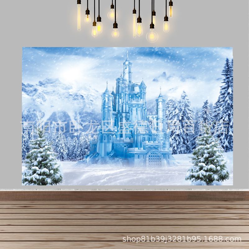 AliExpress winter mountain snow snow castle photography background cloth birthday party supplies portrait photo banner AliExpress winter mountain snow snow castle photography background cloth birthday party supplies portrait photo banner
