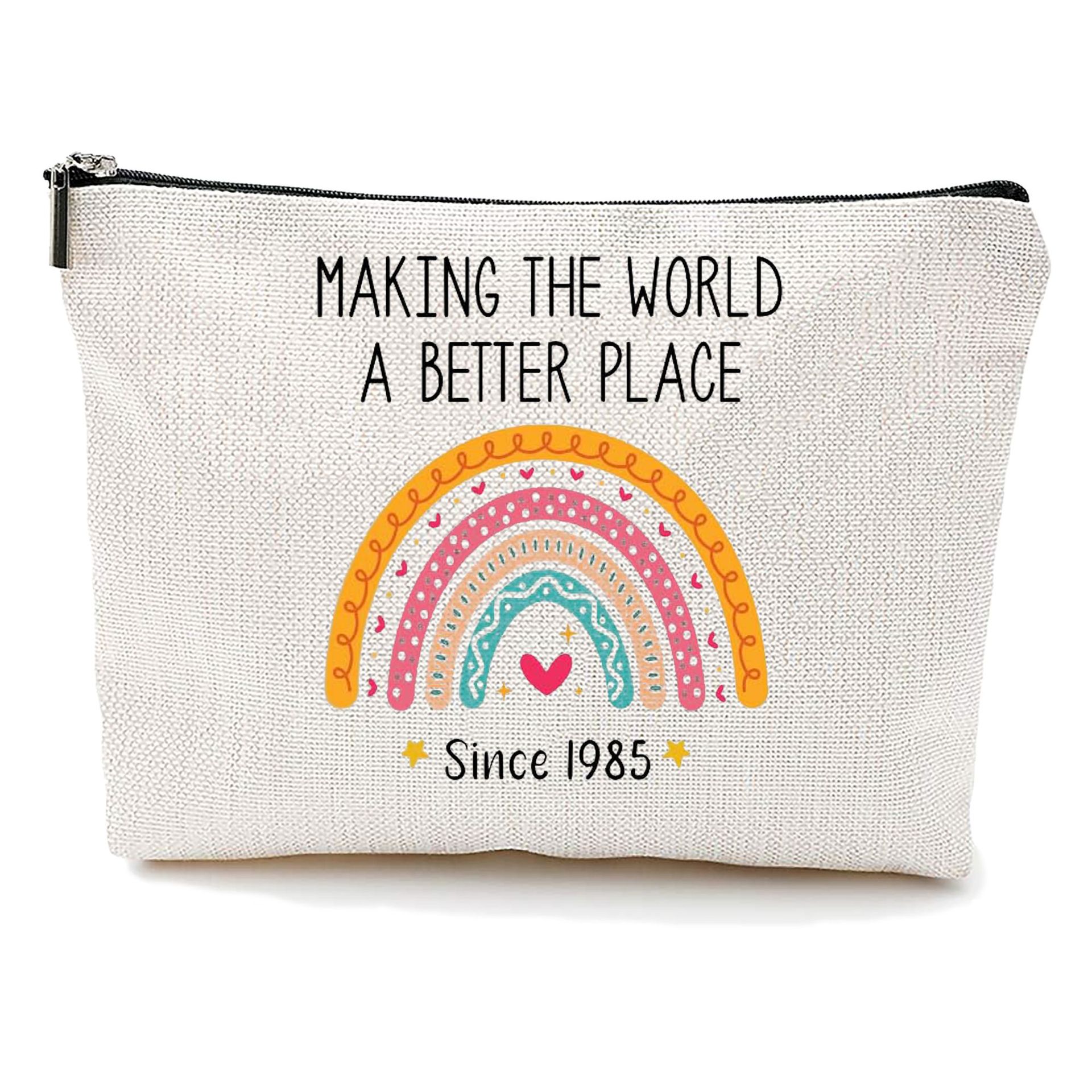 Fabricante de origen Bolsa de lavado de Amazon transfronteriza Estilo explosivo Bolsa de cosméticos para damas Diseño de cumpleaños Bolsa de cosméticos Bolsa de lavado