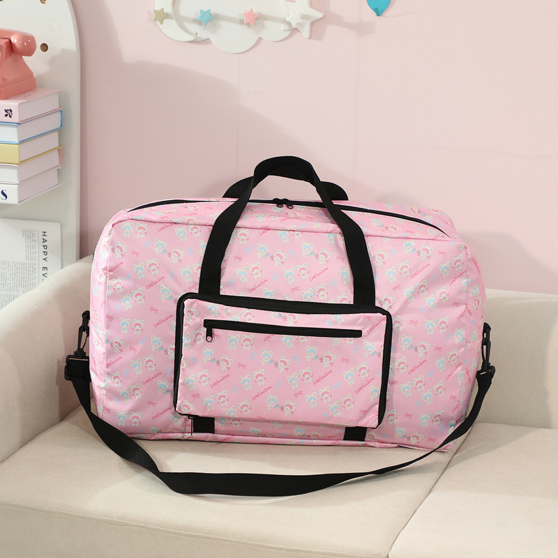 かわいい漫画の荷物バッグ、大容量の荷物収納バッグ、旅行バッグ、スーツケースに掛けることができ、クロミ|undefined