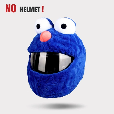 Women Motorcycle Full-Face Helmet Cartoon Motosiklet dəbilqələri - blue-frog