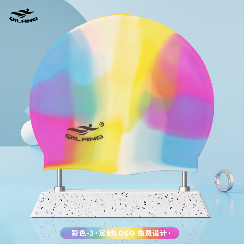 Gorro de Natación Universal de Silicona para Adulto 50g Elástico para Natación image 26