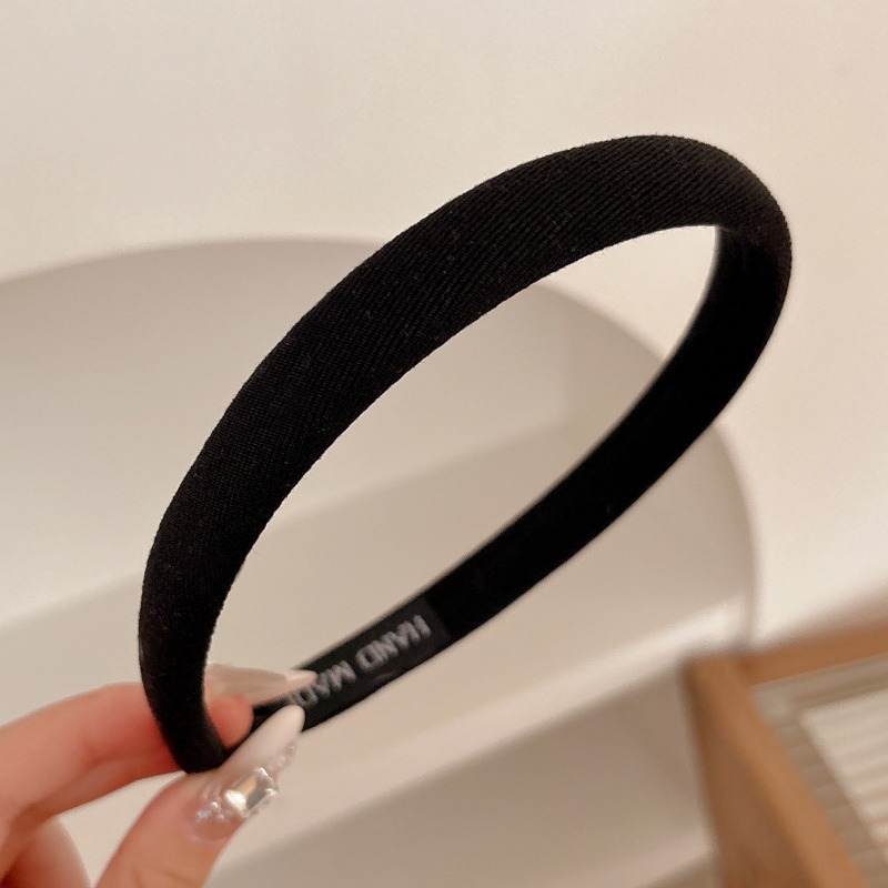 Diadema fina de color café de otoño e invierno para mujer 2025 nueva diadema de lavado de cara de cabello sensible a la presión de alta calidad, parte superior del cráneo alto, tocado de paquete de cabello antideslizante