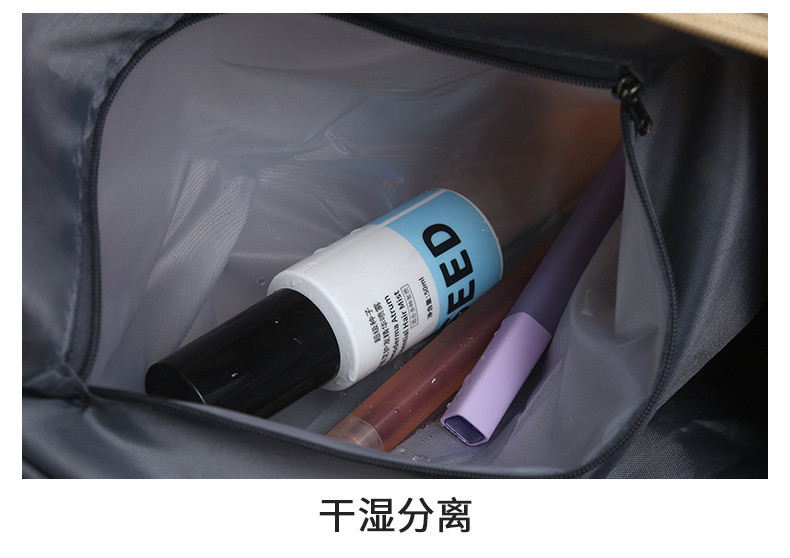 New Large Capacity Travel Bag Women Wet and Dry Separation Gym Bag Short Trip Business Trip Handheld Luggage Bag Single Shoulder Crossbody Bag