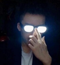R 34482 LED Glowing Funny Dance Party Glasses �����Ц�۾�