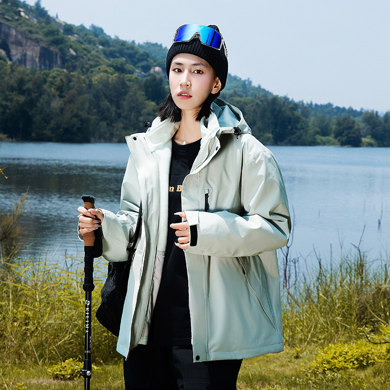 2025 Winter and Autumn Piotr Brzeski Style Outdoor Thickened Windproof Waterproof Fully Heat-Sealed Five-Proof Fabric Three-Piece Set