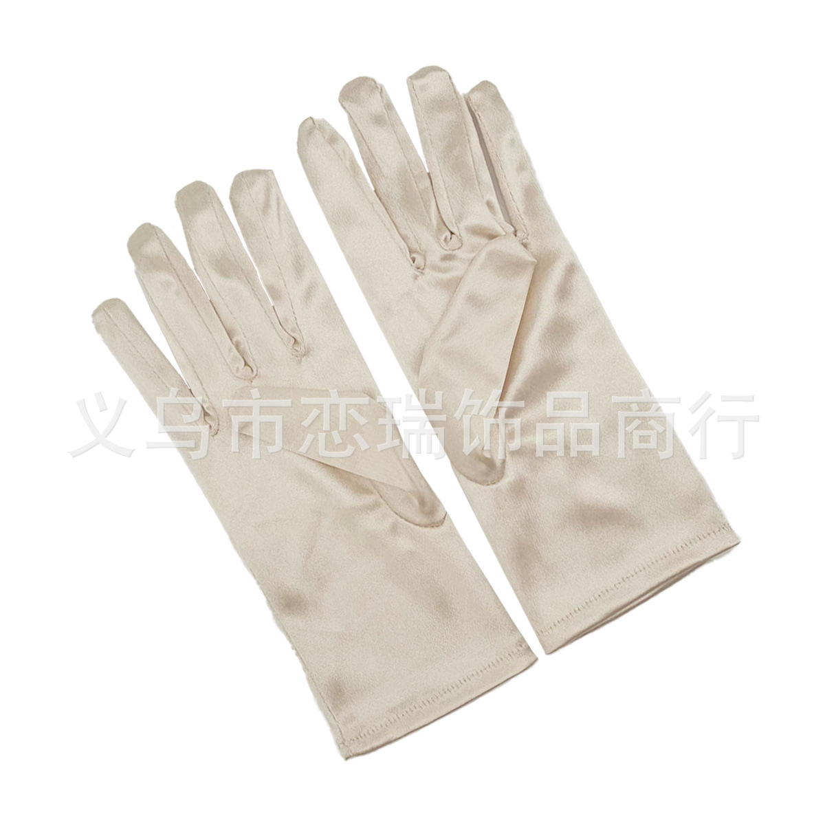 Vestido de color sólido guantes satin guantes de novia guantes de Halloween maquillaje fiesta damas guantes cortos