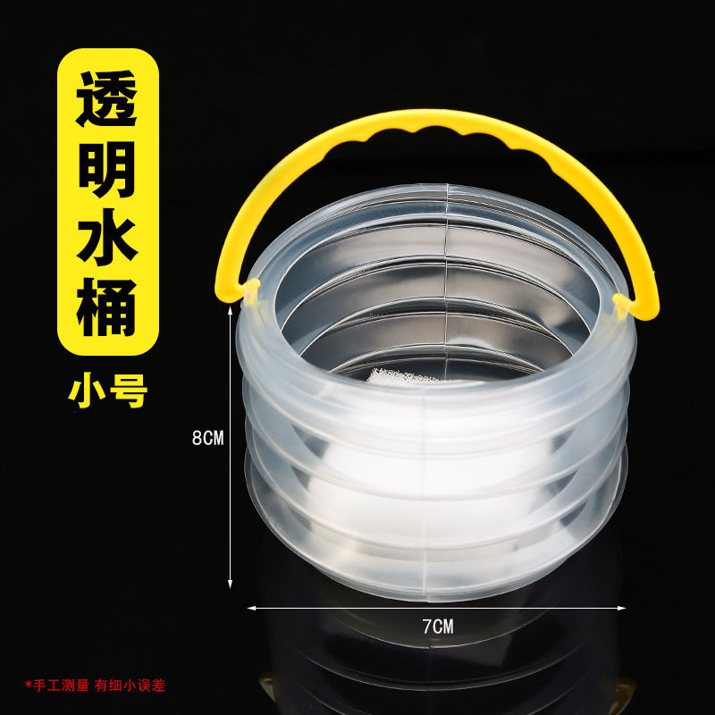 Cubo plegable multifuncional de silicona al por mayor puede insertar pluma Cubo de lavado acuarela gouache cepillo portátil titular de la pluma para estudiantes de arte