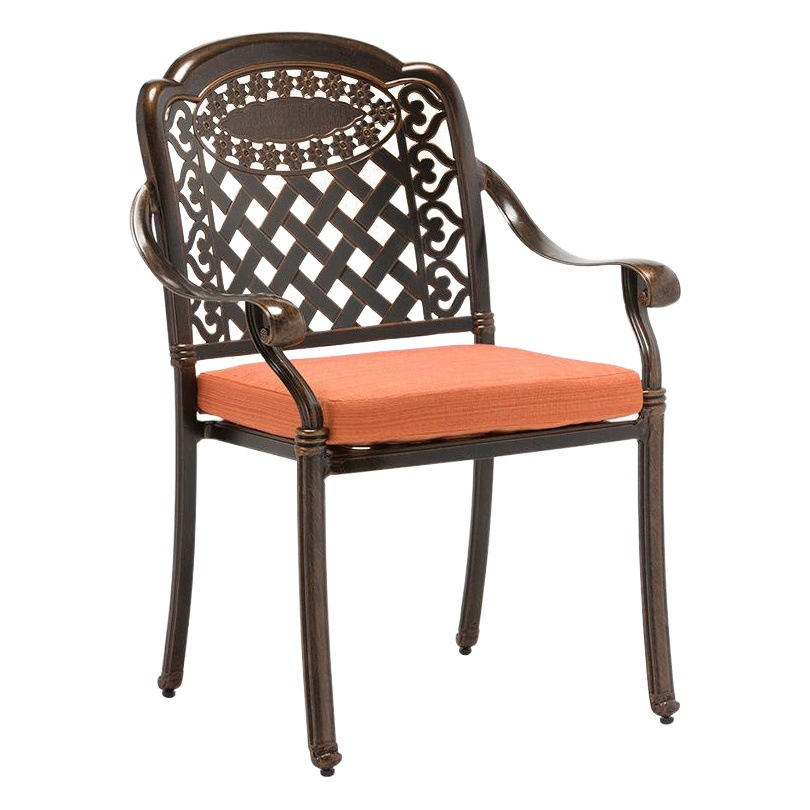 Уличные стулья из литого алюминия, уличные столы и стулья, стулья для балкона и двора, изготовленные методом литья под давлением, обеденные столы из литого алюминия, стулья с спинками из литого алюминия, простой дизайн.