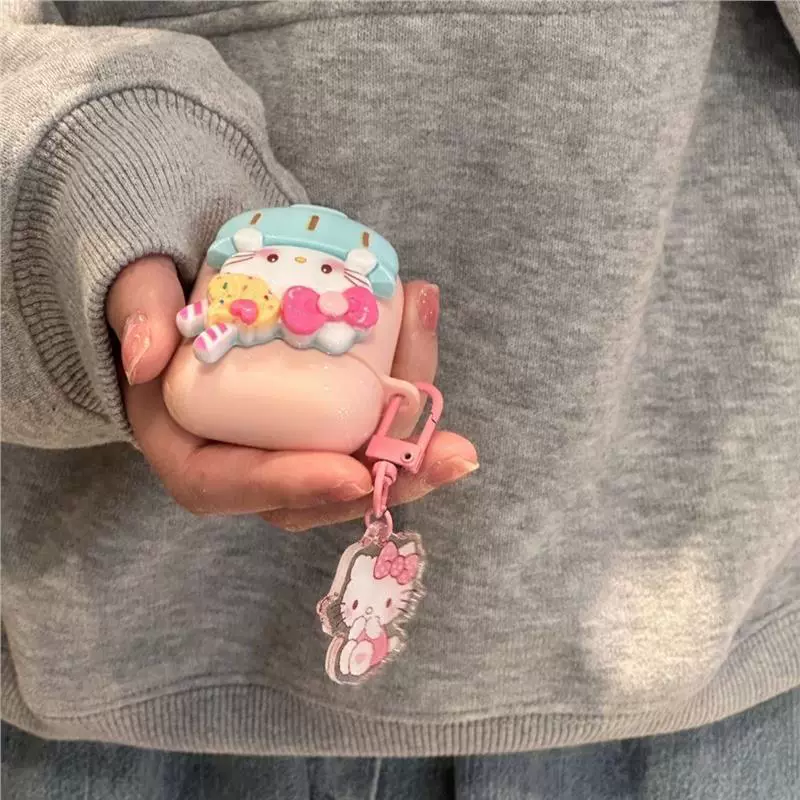 Hello Kitty, Huawei, Vivo, Oppo, Apple, милые совместимые наушники, Bluetooth