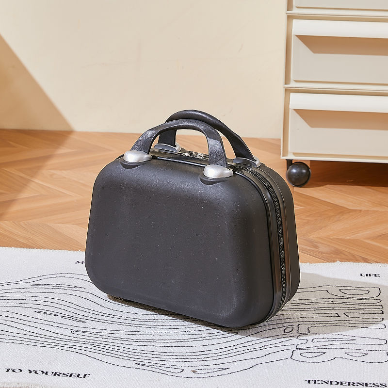 Estuche cosmético portátil con pruebas de regalo mini maleta bolsa cosmética portátil 14 pulgadas pequeño almacenamiento de viaje de moda