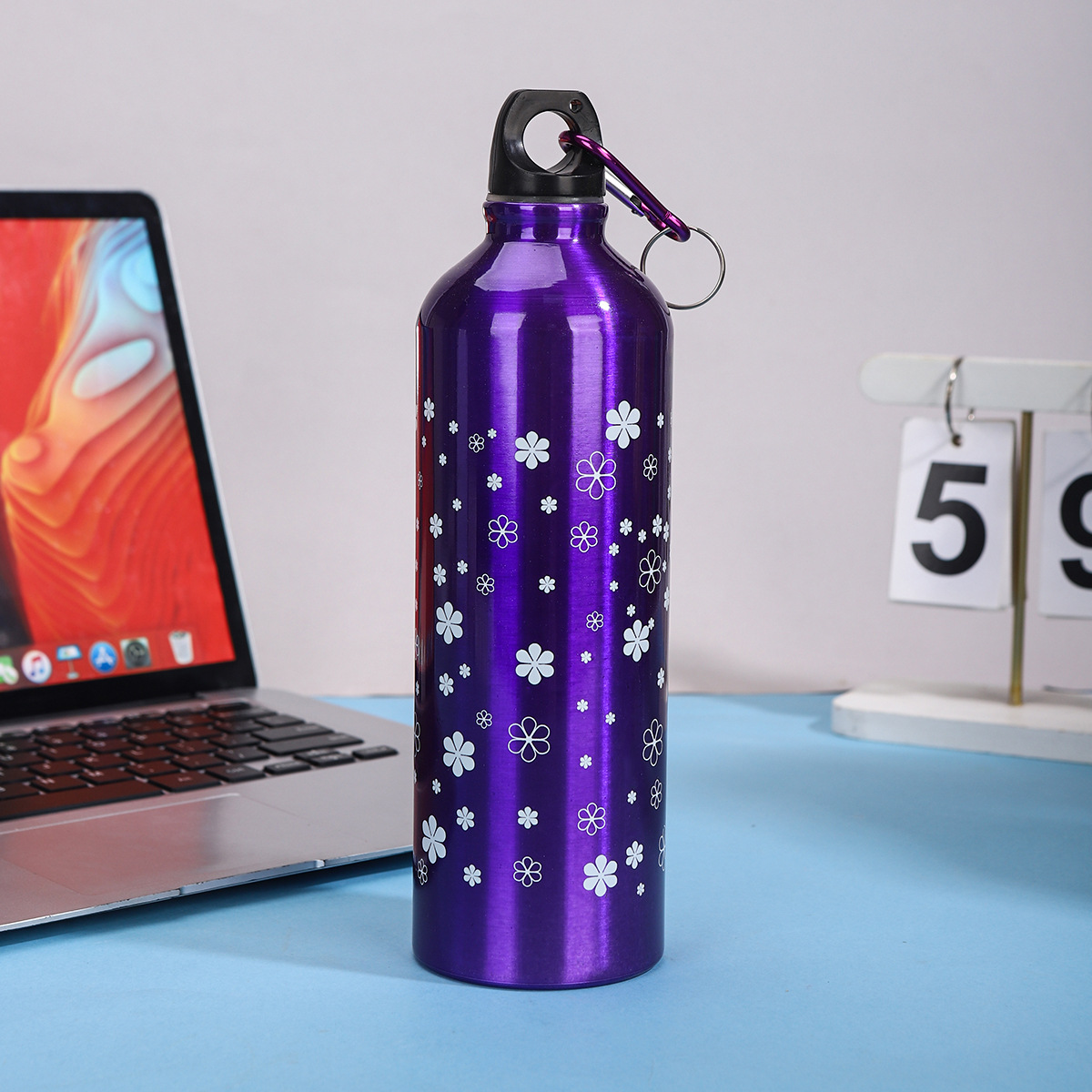 Nuevo simple taza de aluminio portátil de gran capacidad para niños y niñas ciclismo alpinismo botella de regalo taza LOGO al por mayor