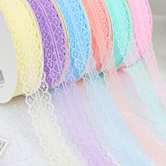 Colorful lace ribbon floral package flower ribbon band gift box gift wrapping band floral art flower shop materials wholesale
