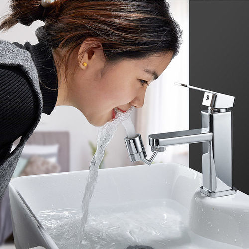 Kitchen basin faucet anti-splash spout universal rotating adjustable extender filter water-saving mouthwash aerator