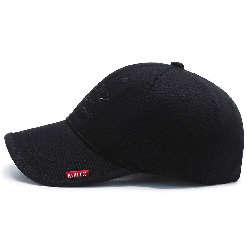 Casquette de baseball tendance pour homme, quatre saisons, style coréen, broderie, petite étiquette rouge, loisirs en plein air_voghion.com