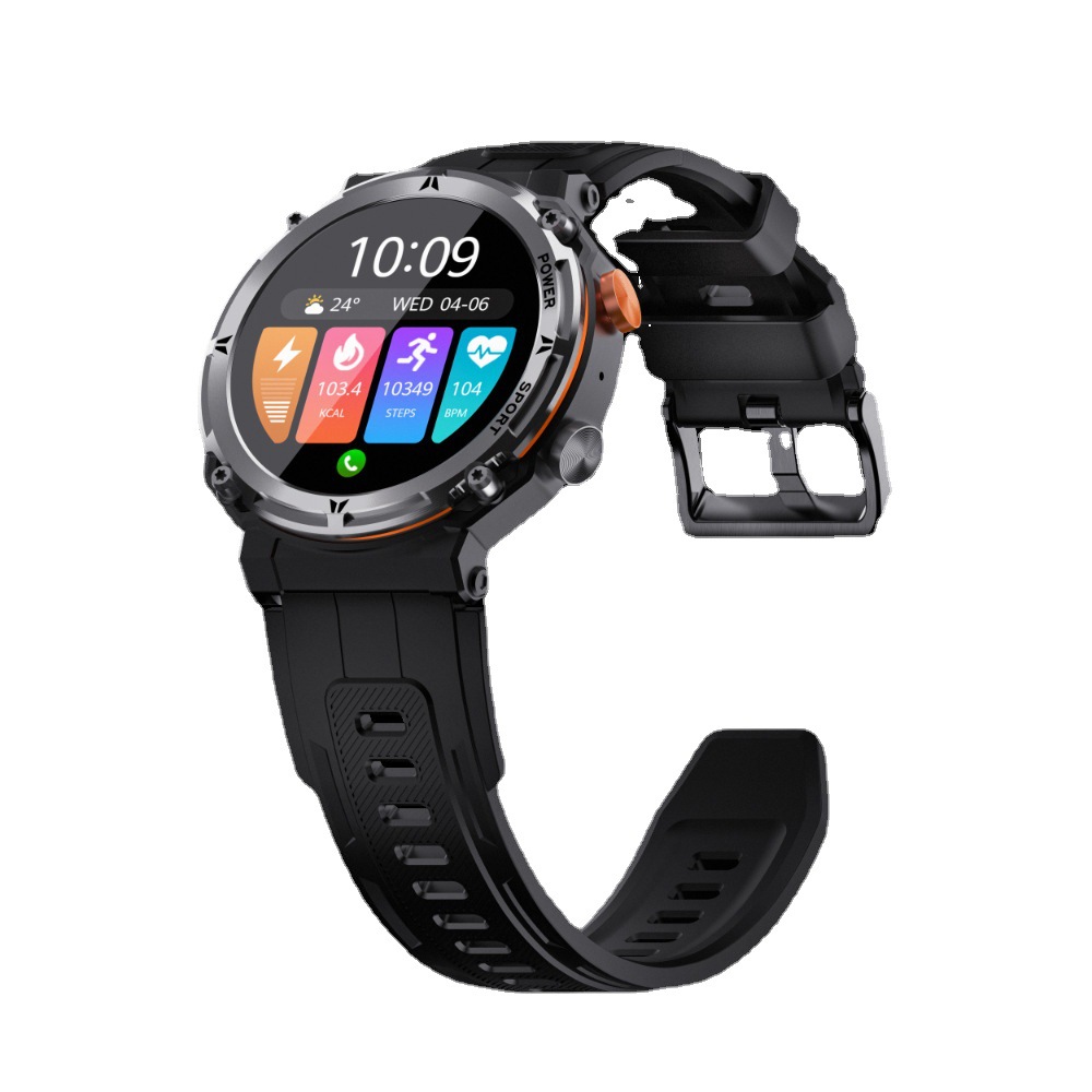 Nuevo reloj inteligente C21pro transfronterizo al aire libre a prueba de tres AI voz Frecuencia Cardíaca presión arterial monitoreo de oxígeno en la sangre reloj deportivo