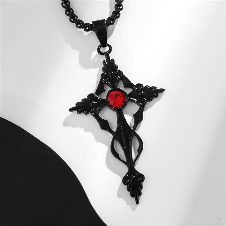 Black Gothic Vampire Necklace - Image 3