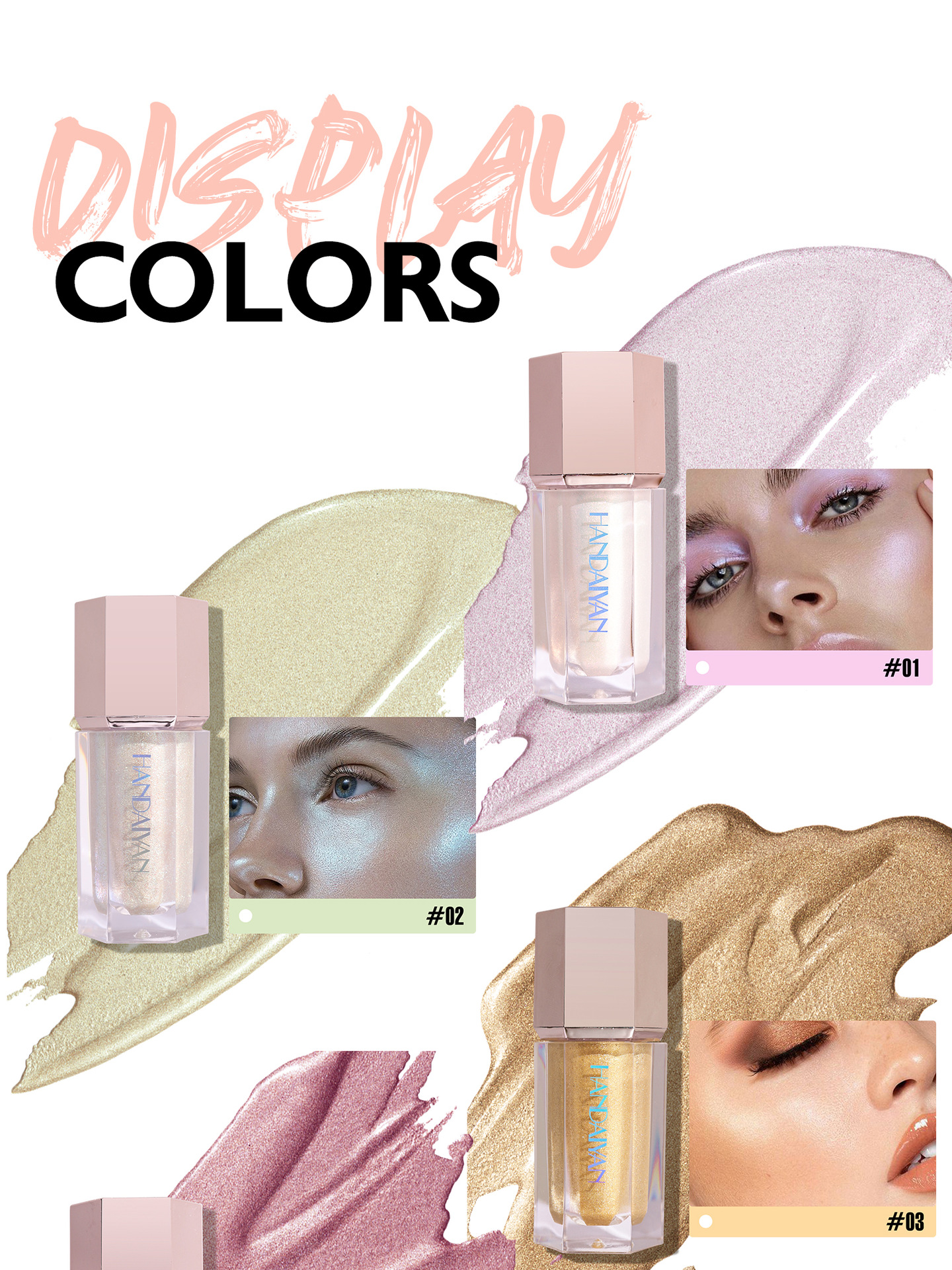 handaiyan Highlighter Contouring Liquid, Han Daiyan Facial Shadow Pearl Brightening Liquid, Cross-border Eyeshadow Liquid from Europe and America undefined