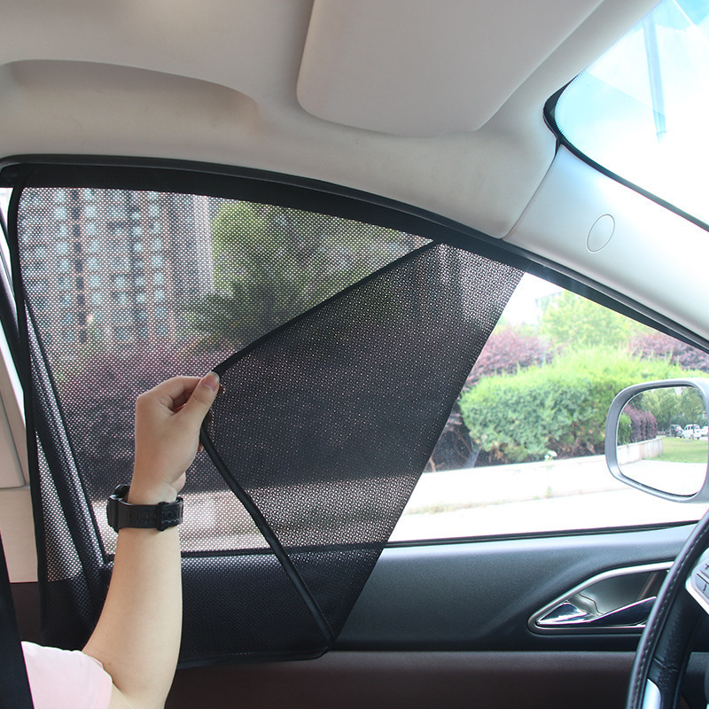 Car Sunshade Magnetic Non-Automatic Retractable Interior Sun Protection and Heat Insulation Panel Front and Side Window Blackout Mesh Car Sunshade Magnetic Non-Automatic Retractable Interior Sun Protection and Heat Insulation Panel Front and Side Window Blackout Mesh