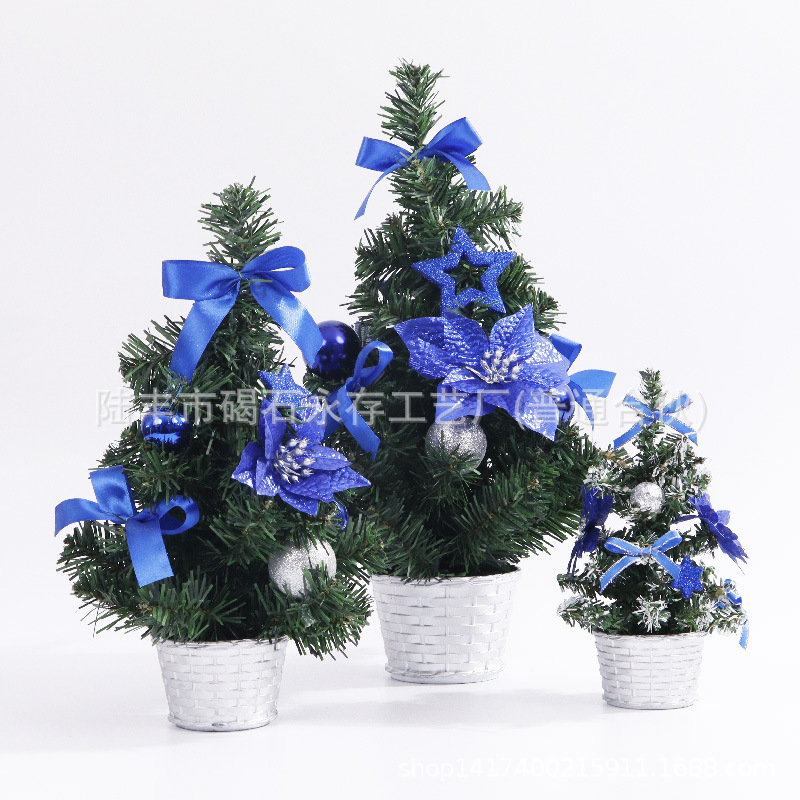 Navidad árbol decoración fábrica directa mini árbol artificial decoraciones familia Navidad regalos 20cm