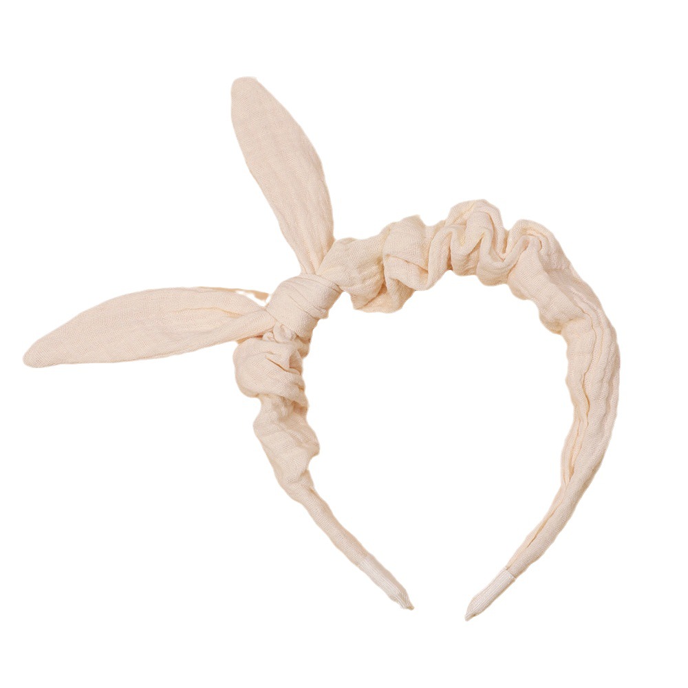 European and American new children's hair accessories solid color bow girls all-match headband baby cotton headband hairpin wholesale_voghion.com