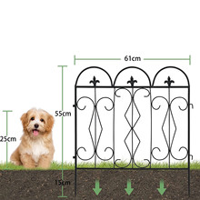 户外花园铁艺小篱笆 花园庭院别墅装饰栅栏 公园花圃围栏狗狗围栏