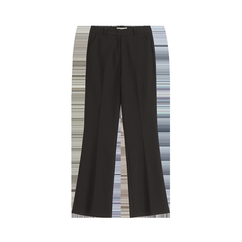 Autumn suit, flared trousers, high-quality style