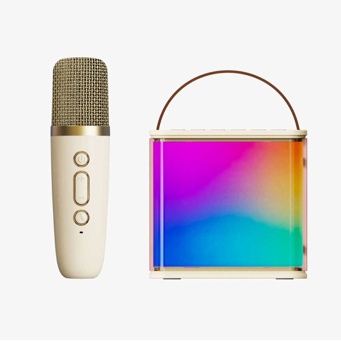 K6 completo LED luz Bluetooth audio portátil mini micrófono inalámbrico karaoke audio micrófono traje transfronterizo