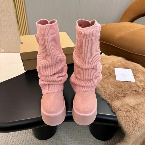 New U g Snow Boots with Removable Upper DIY Slippers Autumn Home Autumn and Winter Cute Thick-Soled Women's Snow Boots New U g Snow Boots with Removable Upper DIY Slippers Autumn Home Autumn and Winter Cute Thick-Soled Women's Snow Boots