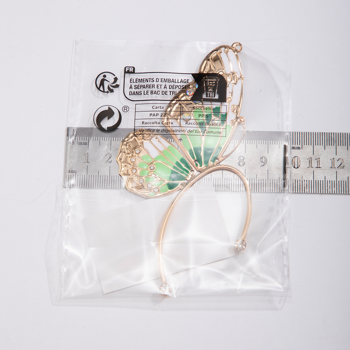 1 Piece Elegant Sweet Butterfly Plating Iron Rhinestones Ear Cuffs display picture 24