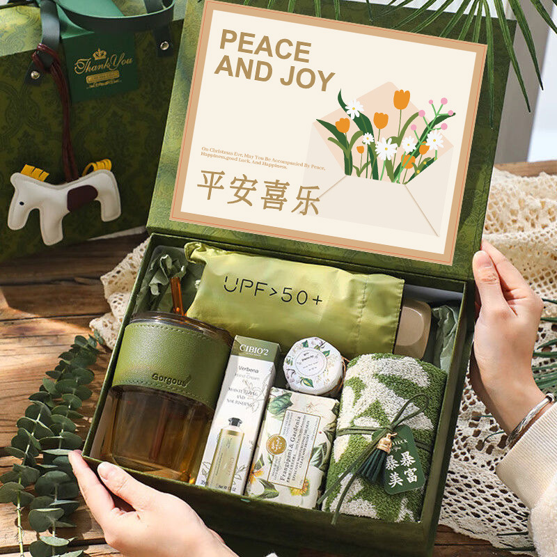 通用賀卡平安喜樂卡片大號禮盒送朋友母親節端午祝福創意手寫賀卡